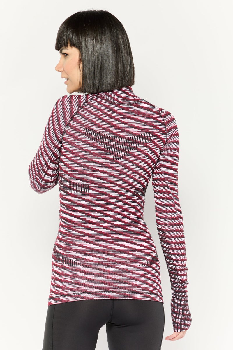 Adidas أديداس بواسطة ستيلا مكارتني بلوزة تدريب طويلة الأكمام للنساء، متعددة الألوان - Image 4